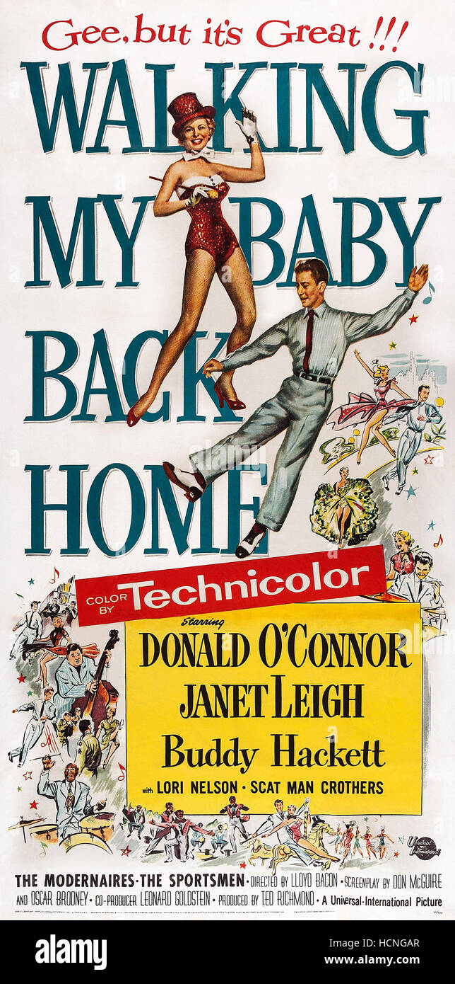 WALKING MY BABY BACK HOME, US poster art, from left Leigh