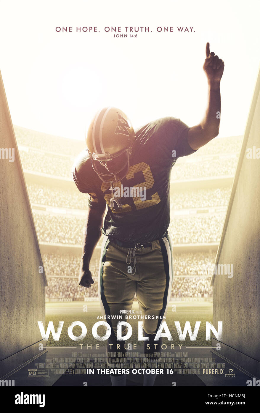WOODLAWN, US poster, 2015. ©PureFlix Cinema/Courtesy Everett Collection Stock Photo Alamy