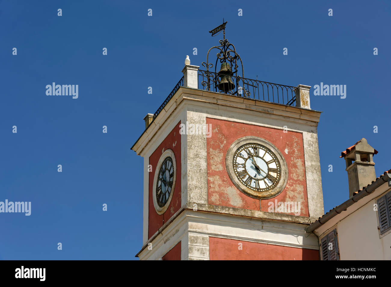 Rovinj Clock tower in old town, Istria, Croatia Stock Photo Alamy
