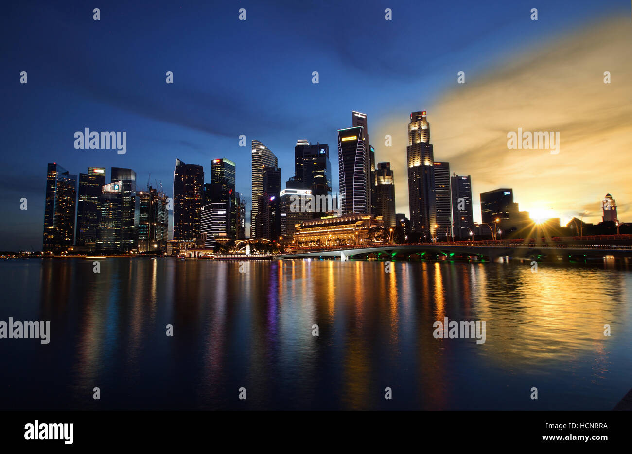 Singapore day to night hi-res stock photography and images - Alamy