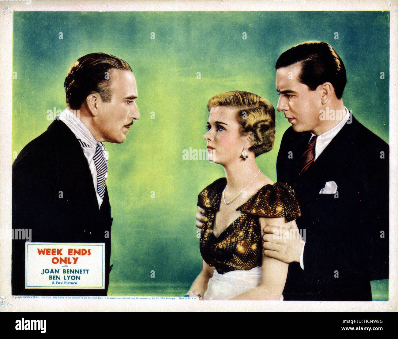 WEEK ENDS ONLY, Joan Bennett, Ben Lyon, 1932, TM & Copyright © 20th ...