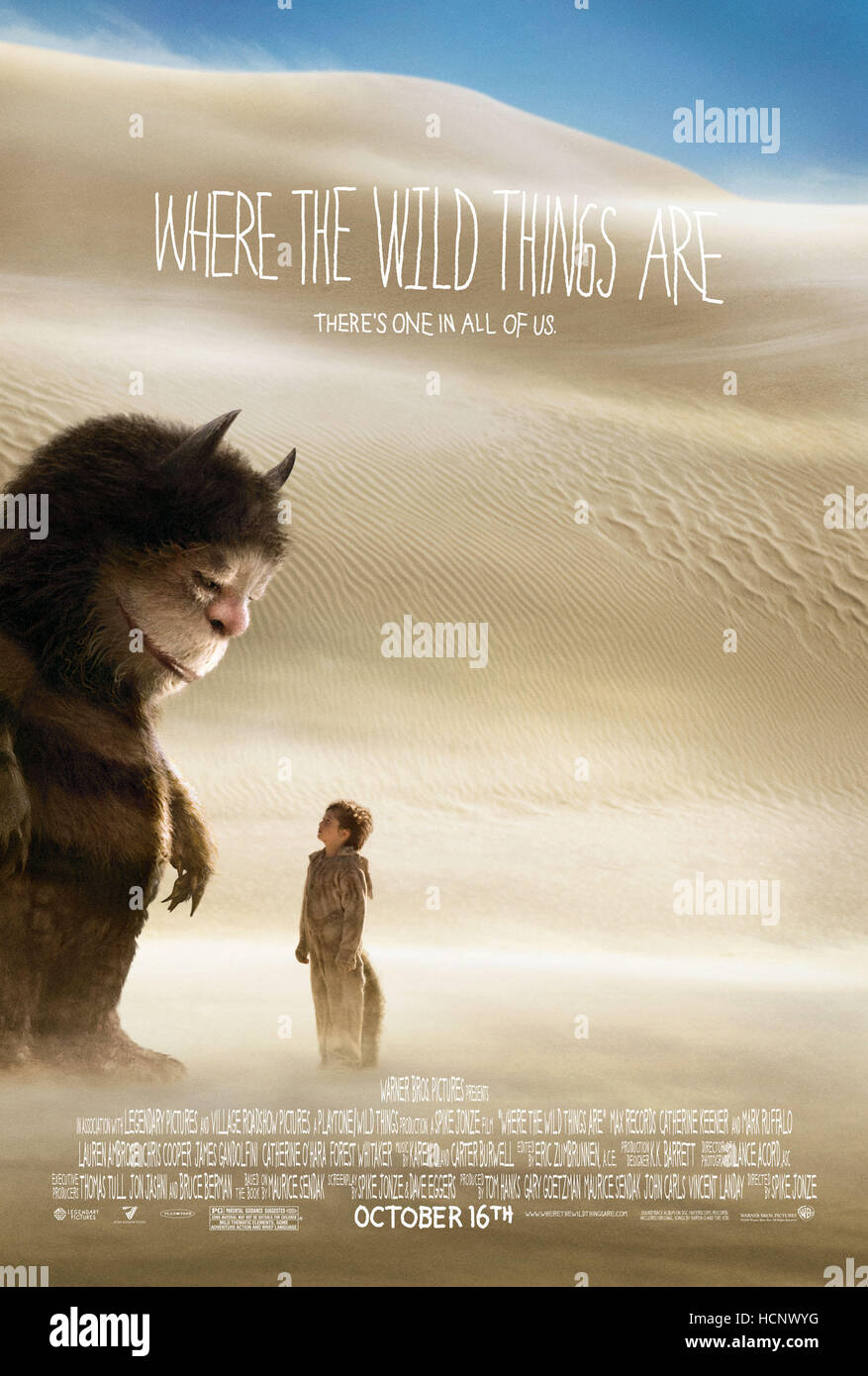 WHERE THE WILD THINGS ARE, from left Carol (voice James Gandolfini