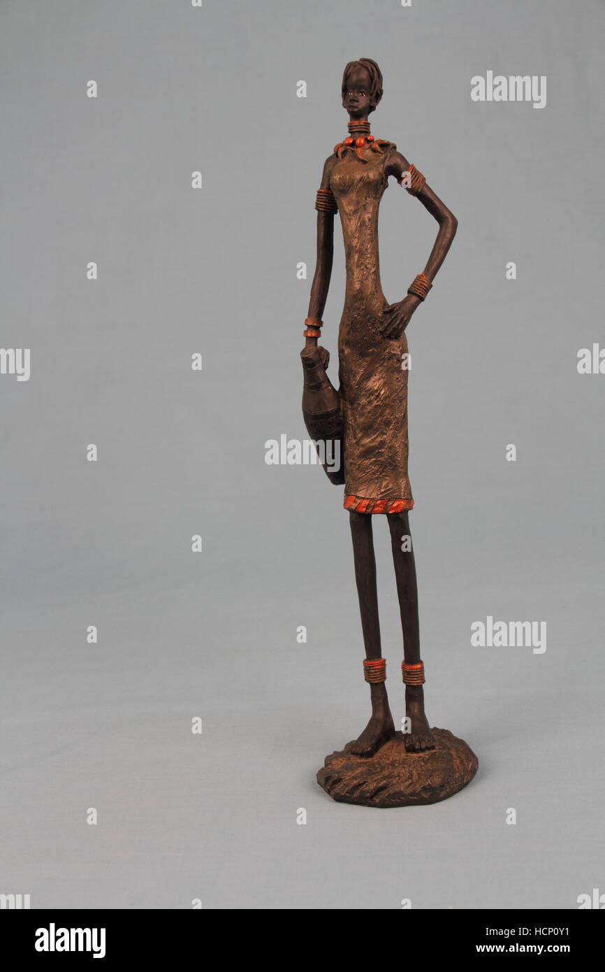 African art isolated on a clear background image in portrait format ...