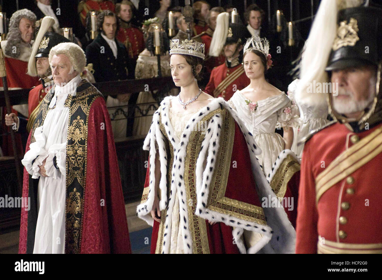 THE YOUNG VICTORIA, Jim Broadbent, as King William (left), Emily Blunt