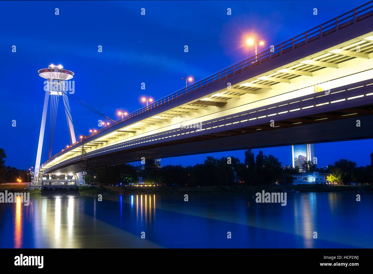 Novy Most in Bratislava Stock Photo