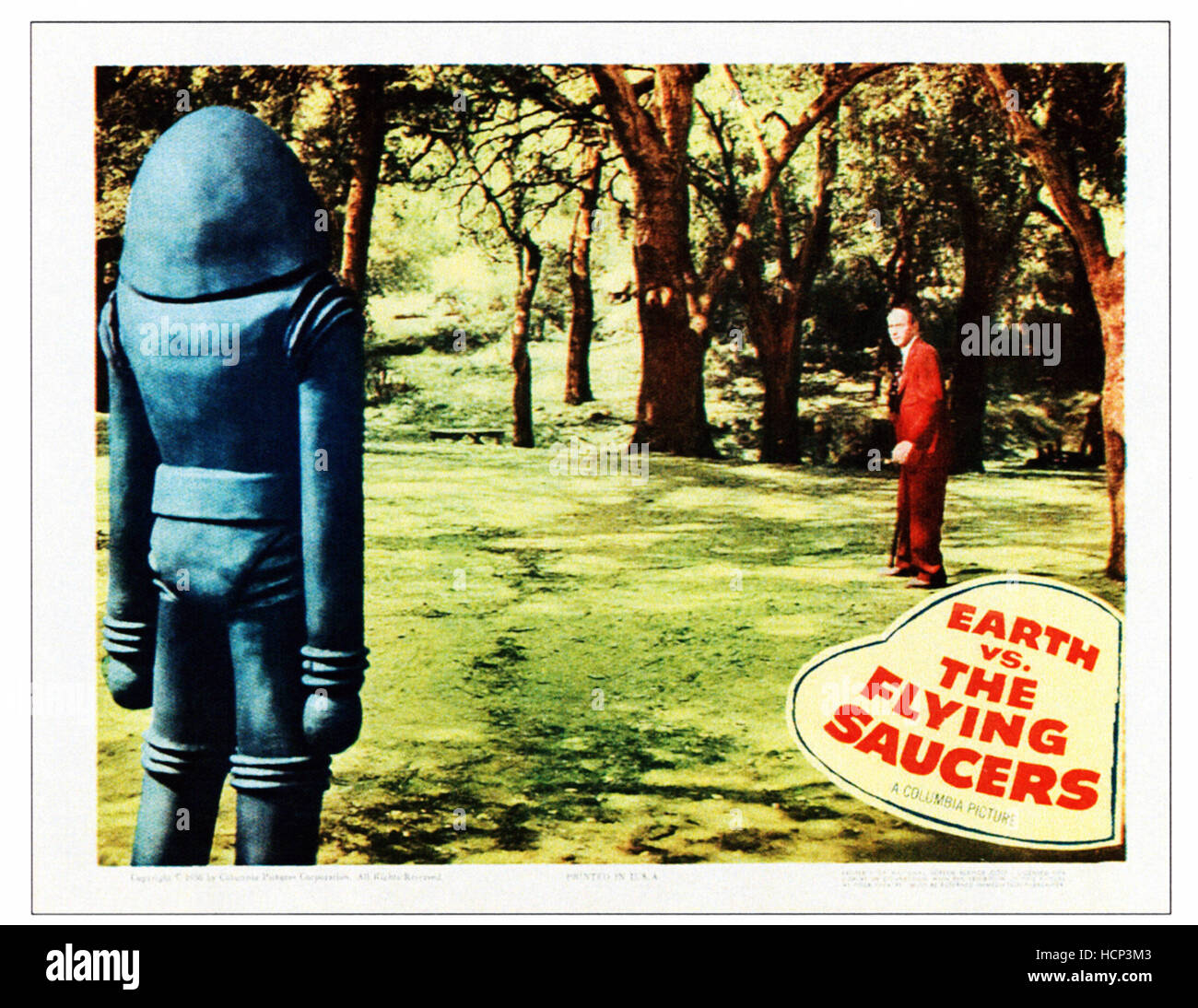 EARTH VS. THE FLYING SAUCERS, Lobbycard, 1956 Stock Photo - Alamy