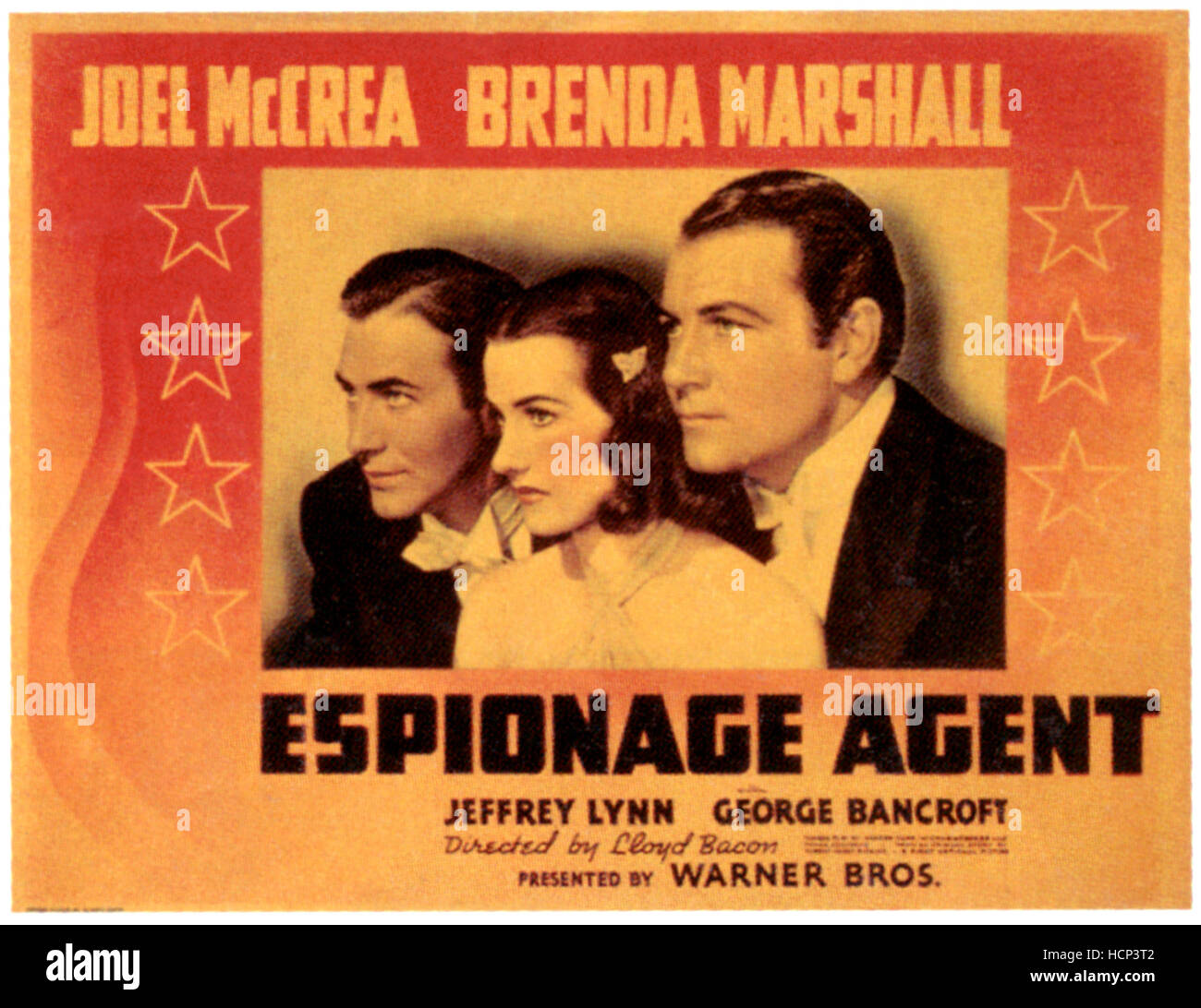 ESPIONAGE AGENT, from left, Jeffrey Lynn, Brenda Marshall, Joel McCrea ...