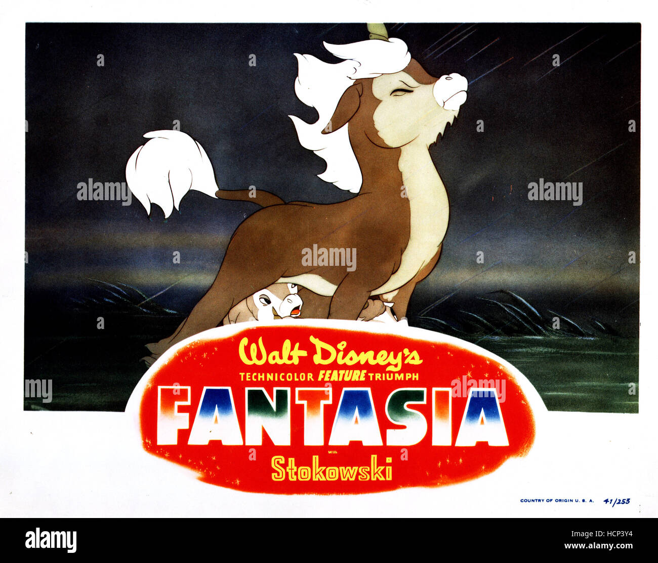 FANTASIA, unicorn in segment 'The Pastoral Symphony,' 1940 Stock Photo