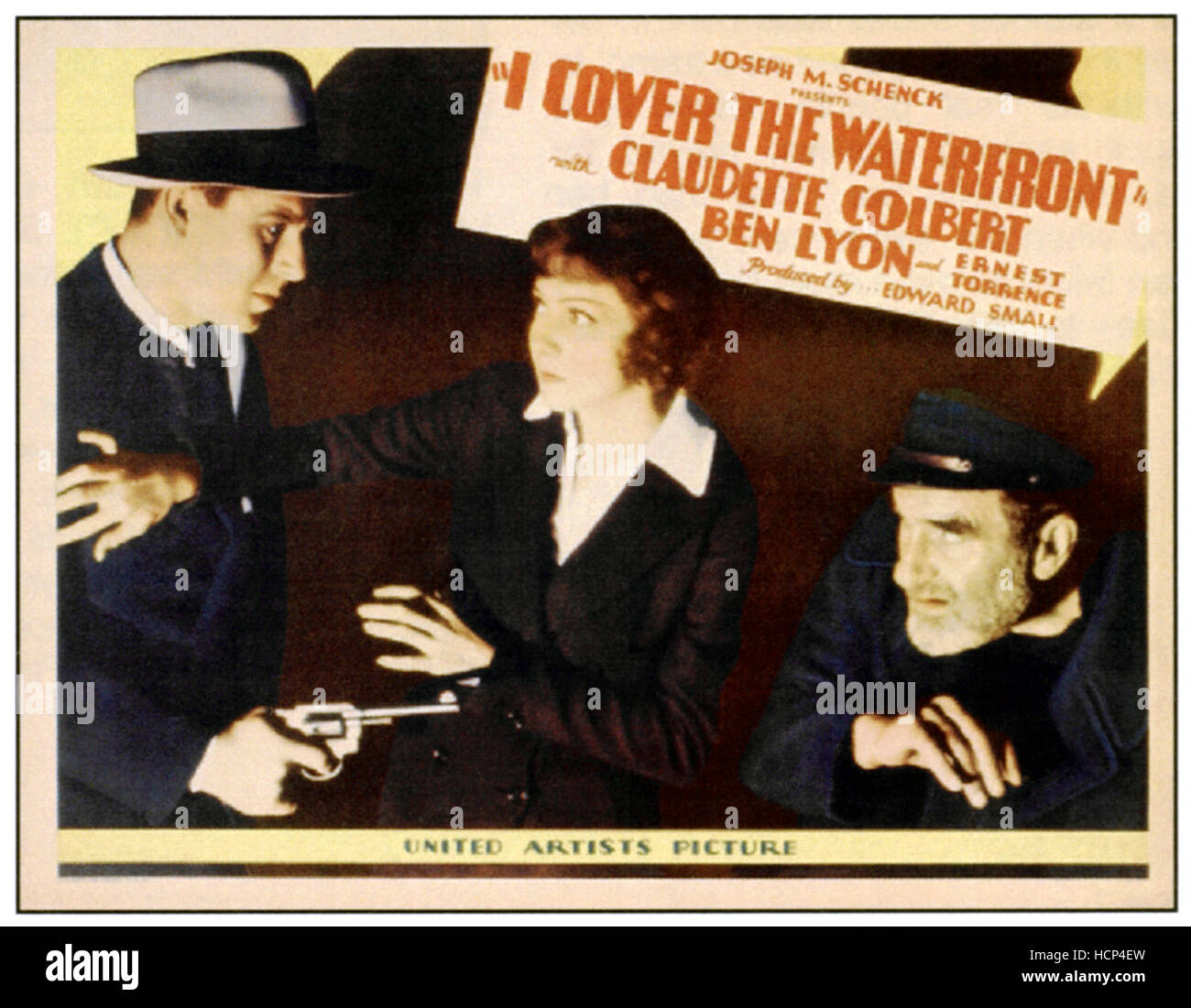 I COVER THE WATERFRONT, from left: Ben Lyon, Claudette Colbert, Ernest ...