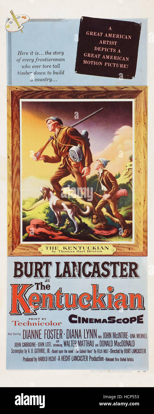 THE KENTUCKIAN, Burt Lancaster, 1955. Stock Photo