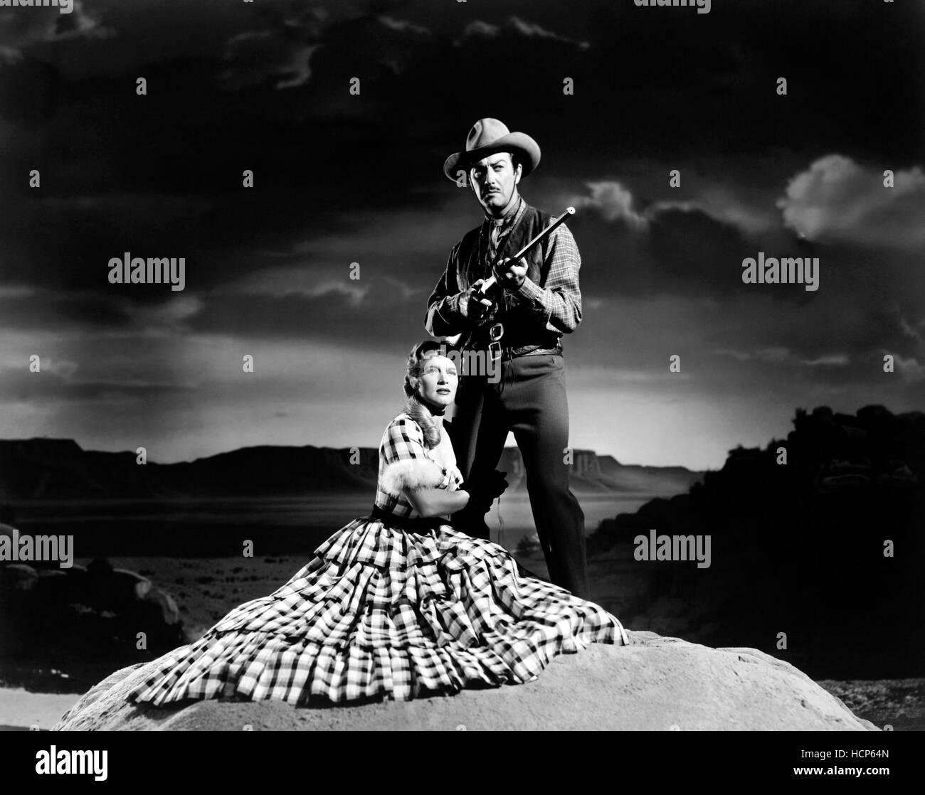 WESTWARD THE WOMEN From Left Denise Darcel Robert Taylor 1951 Stock 