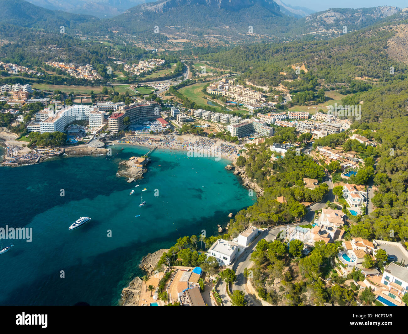 Aerial Photograph View Of Bay Of Camp De Mar Mallorca Balearic Aerial Photograph View Of Bay Of Camp De Mar Mallorca Balearic