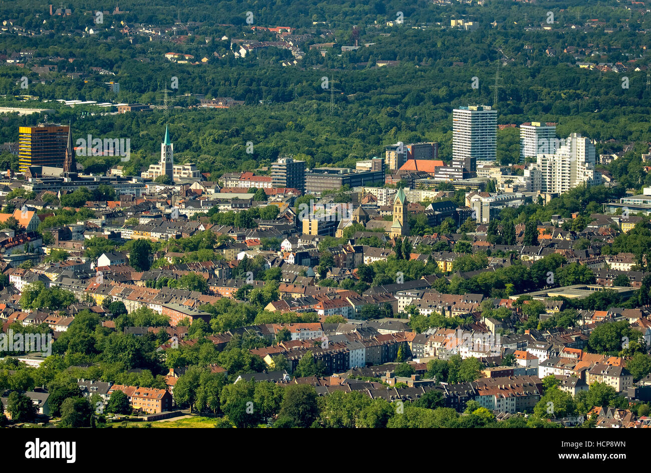Aerial view of Maritim Hotel, Weisser Riese apartment block