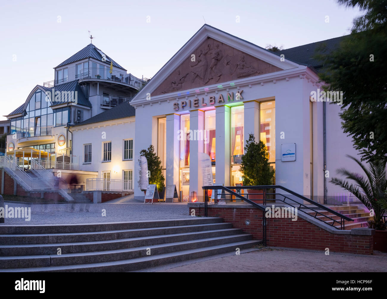 Casino, Heringsdorf, imperial baths, Usedom, Mecklenburg-Western Pomerania, Germany Stock Photo