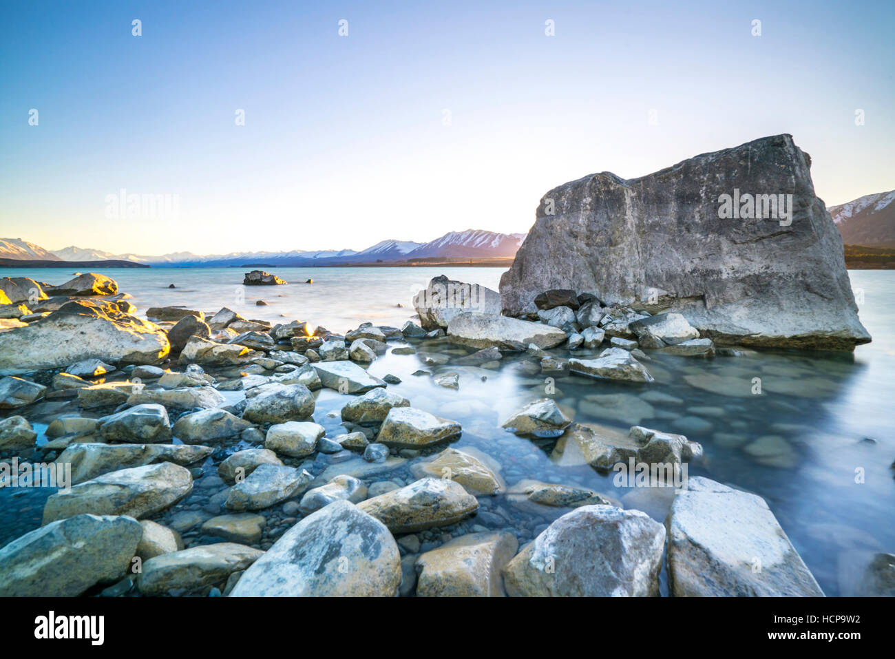 Tekapo lake at new zealand with natural light Stock Photo - Alamy