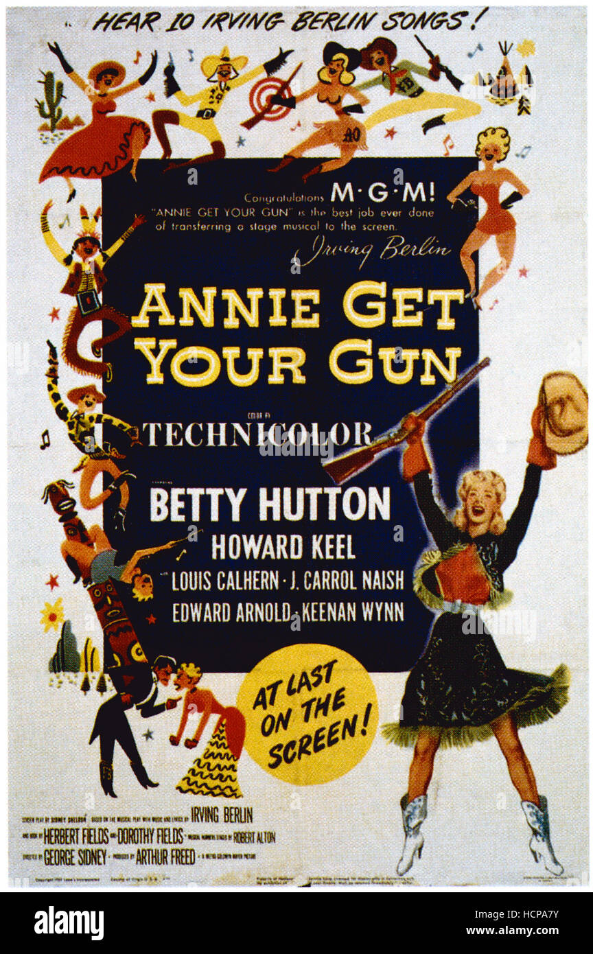 ANNIE GET YOUR GUN, Betty Hutton, 1950 Stock Photo - Alamy