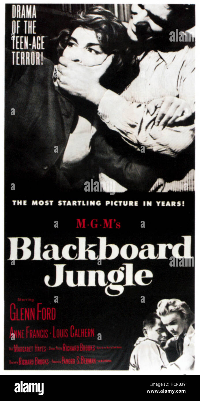 BLACKBOARD JUNGLE, Margaret Hayes, Vic Morrow, Anne Francis, Glenn Ford