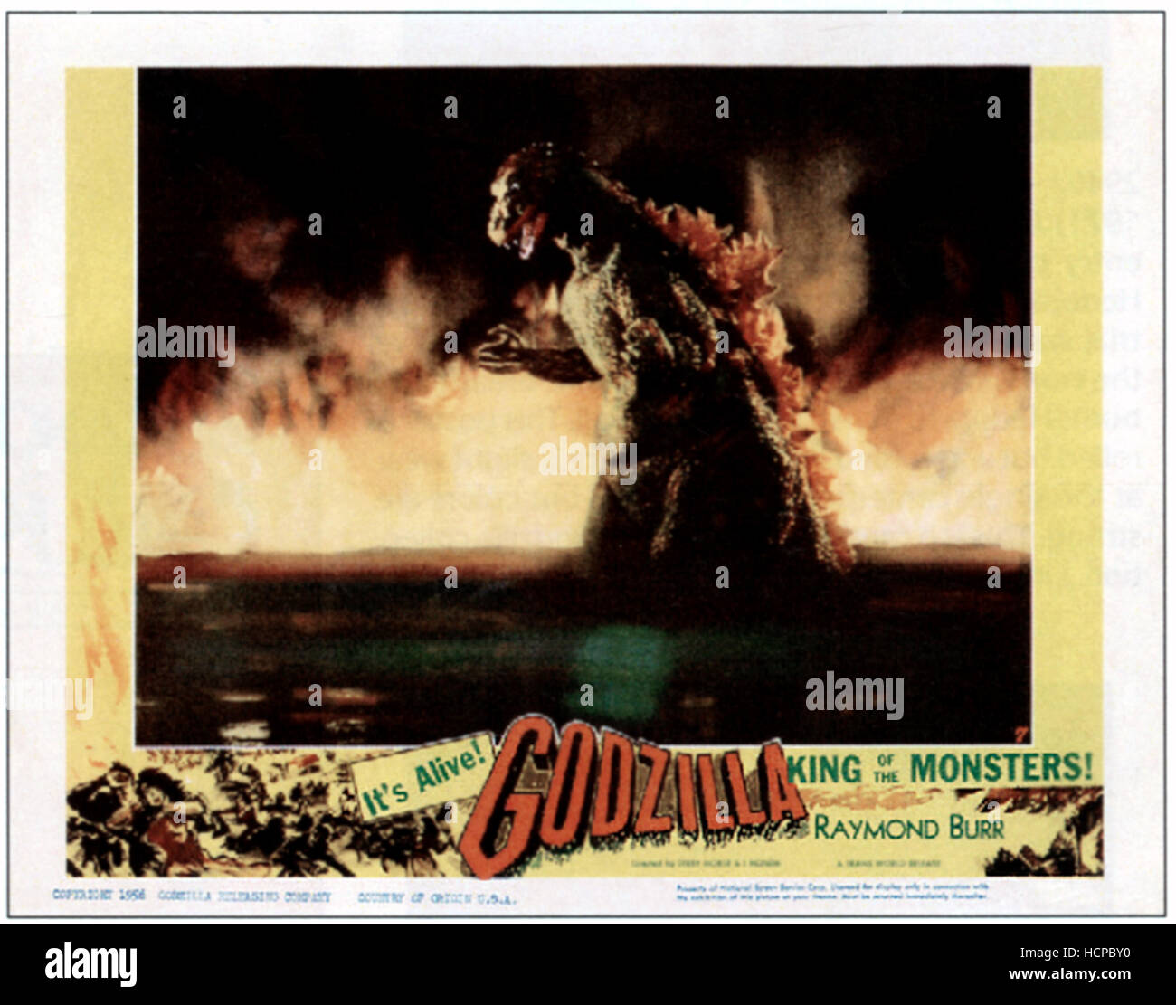 GODZILLA, KING OF THE MONSTERS, Godzilla, 1956 Stock Photo - Alamy