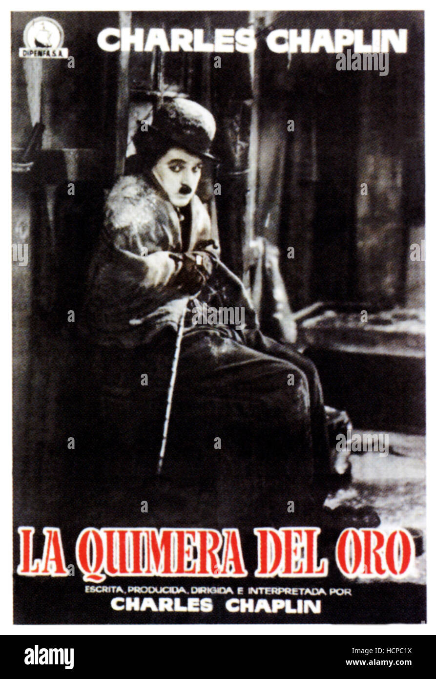 THE GOLD RUSH, (aka LA QUIMERA DEL ORO), Charlie Chaplin on Spanish ...