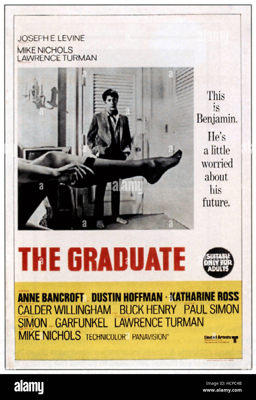THE GRADUATE, Dustin Hoffman, 1967 Stock Photo - Alamy