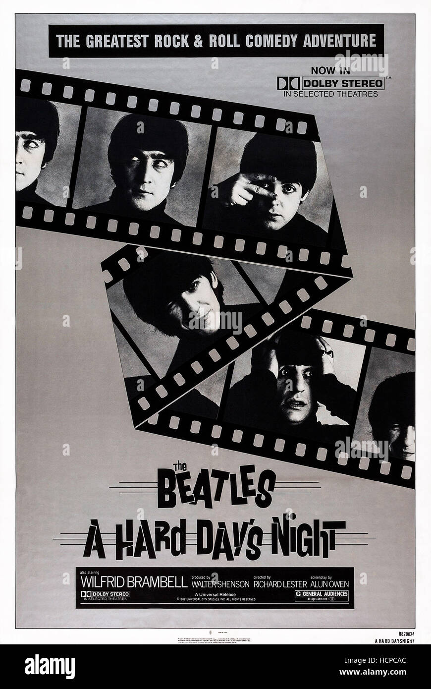 A HARD DAY'S NIGHT, US poster art, The Beatles, top from left: John ...