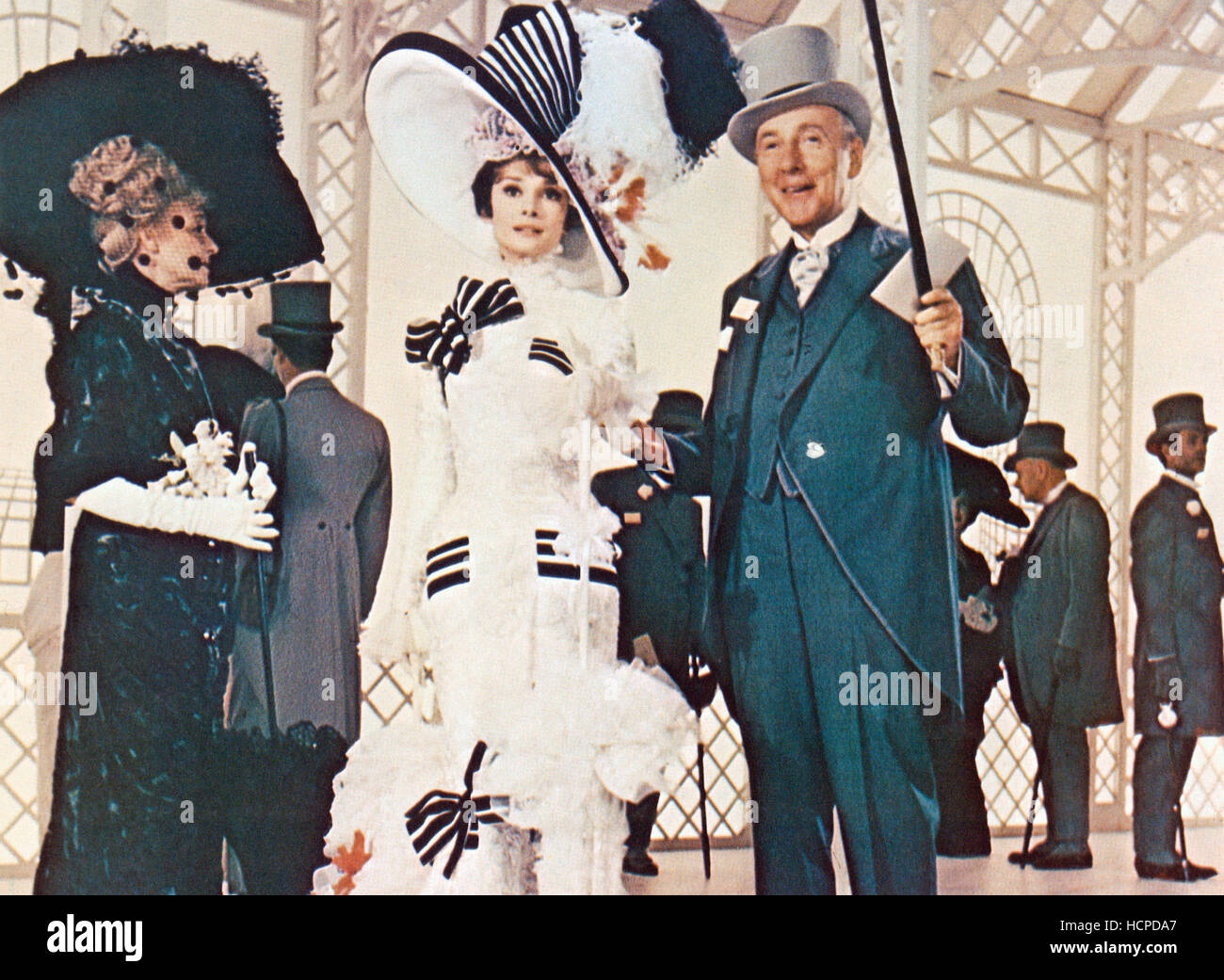 MY FAIR LADY, center: Audrey Hepburn, right: Wilfrid Hyde-White, 1964 ...