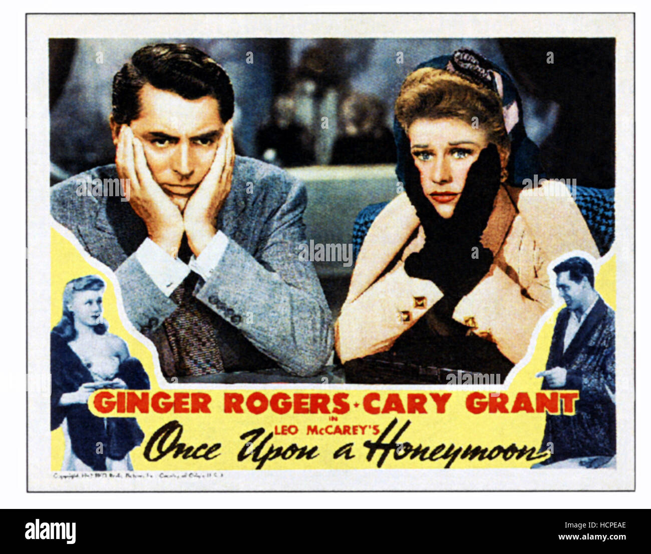 ONCE UPON A HONEYMOON, top from left Cary Grant, Ginger Rogers, bottom