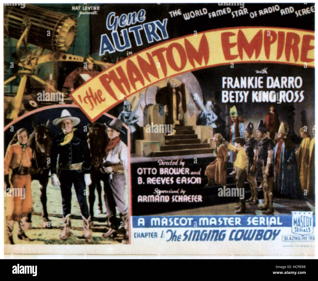 THE PHANTOM EMPIRE, center left: Gene Autry in 'Chapter 1: The Singing ...
