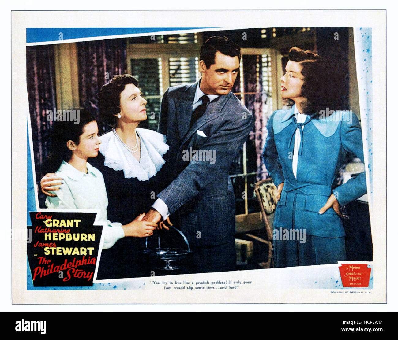 THE PHILADELPHIA STORY, from left: Virginia Weidler, Mary Nash, Cary ...