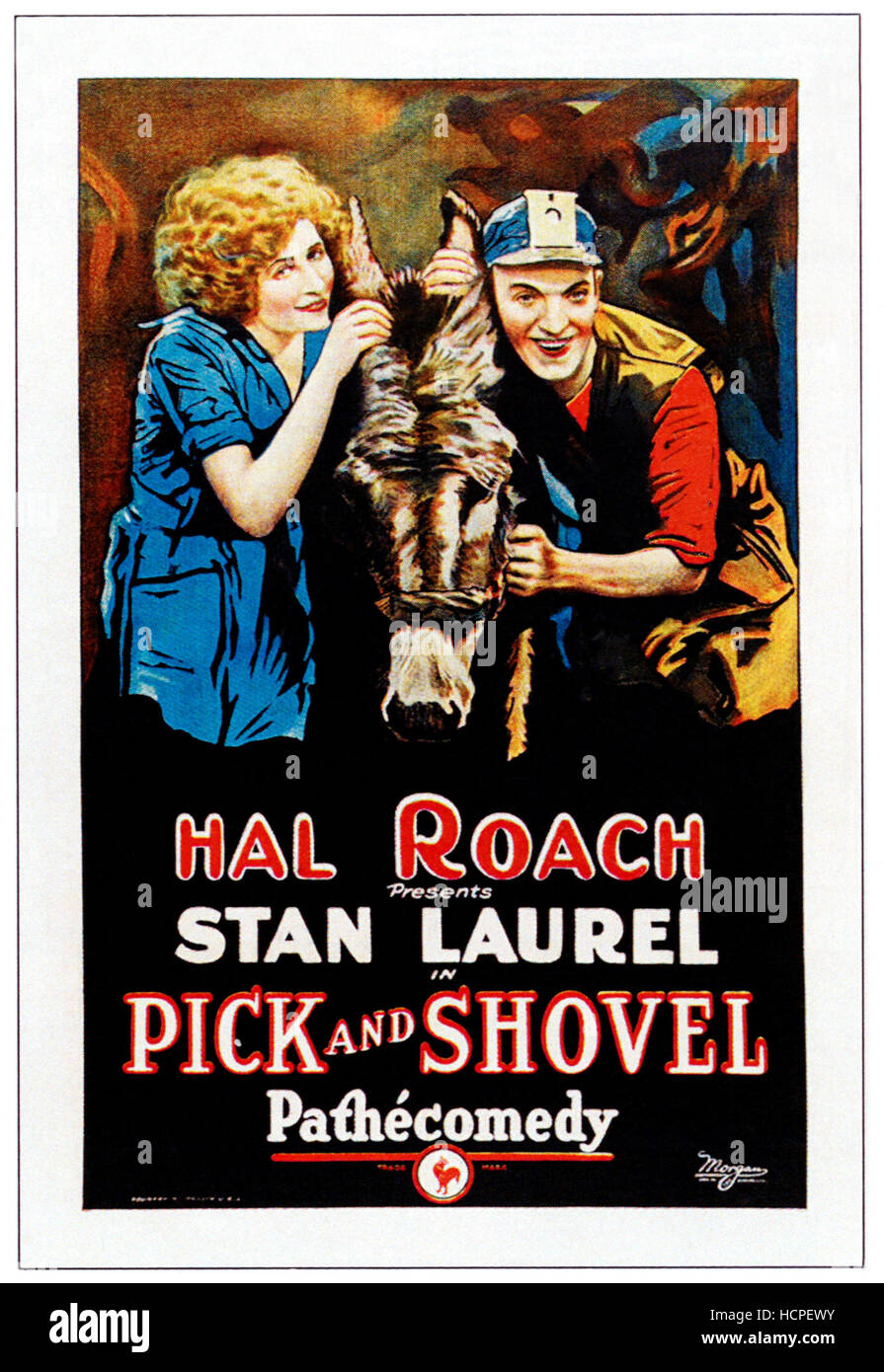 PICK AND SHOVEL, from left Katherine Grant, Stan Laurel, 1923 Stock Photo Alamy