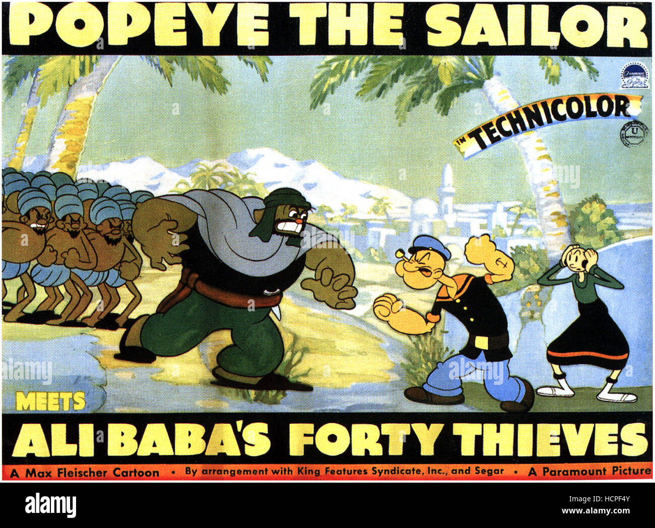 POPEYE THE SAILOR MEETS ALI BABA'S FORTY THIEVES, Bluto, Popeye, Olive
