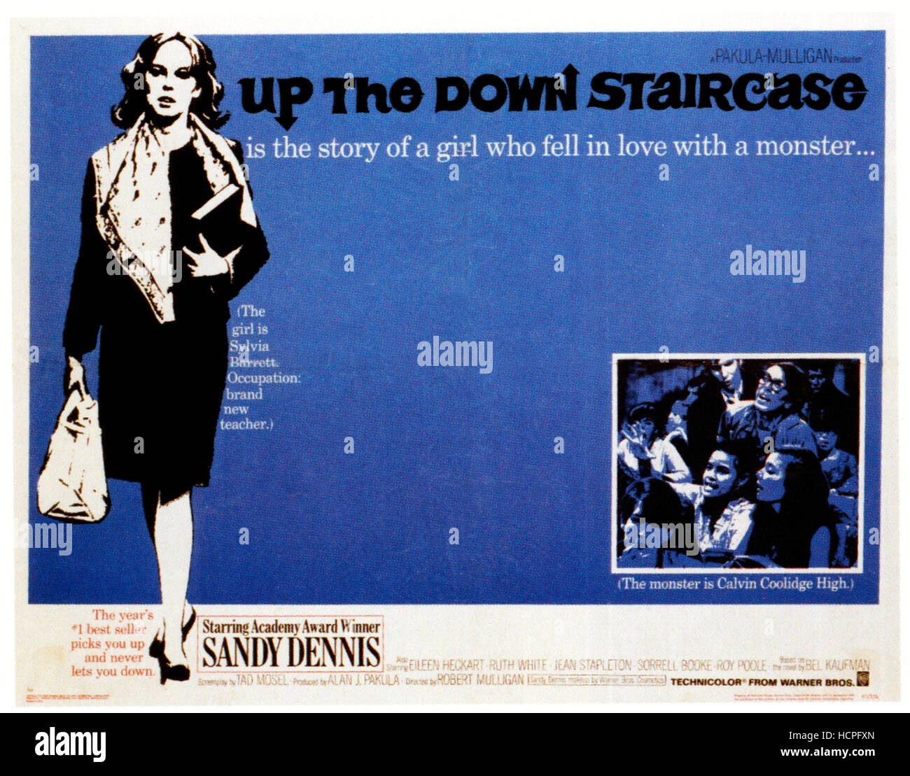 UP THE DOWN STAIRCASE, left: Sandy Dennis, 1967 Stock Photo - Alamy