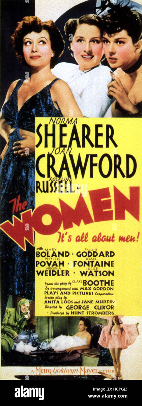 THE WOMEN Joan Crawford Norma Shearer Rosalind Russell 1939 Stock THE WOMEN Joan Crawford Norma Shearer Rosalind Russell 1939 Stock