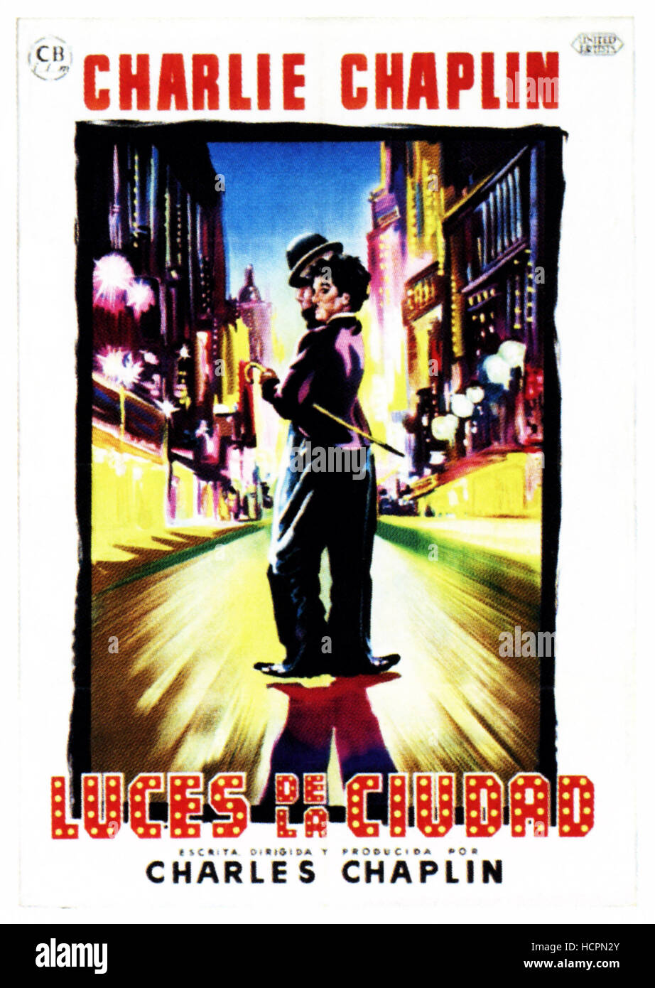 CITY LIGHTS, (aka LUCES EN LA CIUDAD), Charlie Chaplin on Spanish