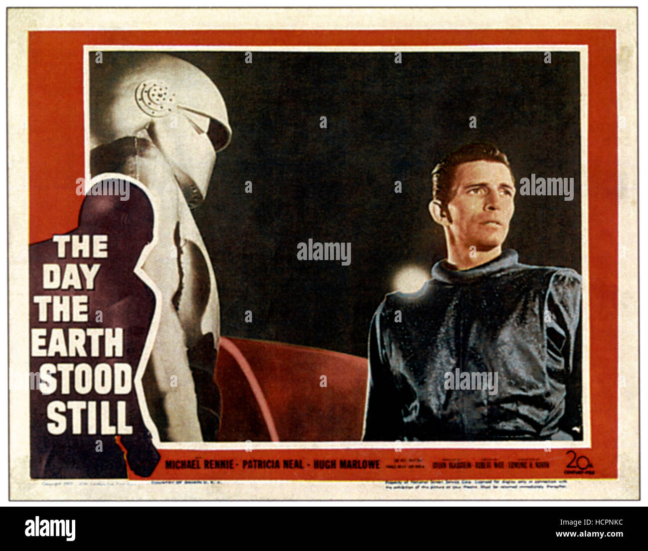 THE DAY THE EARTH STOOD STILL, from left: Gort, Michael Rennie, 1951 ...
