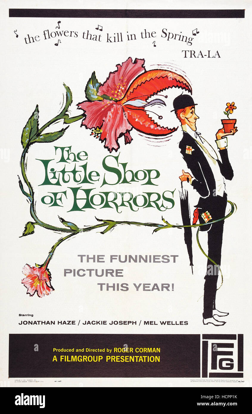 THE LITTLE SHOP OF HORRORS, US poster art, 1960. Stock Photo