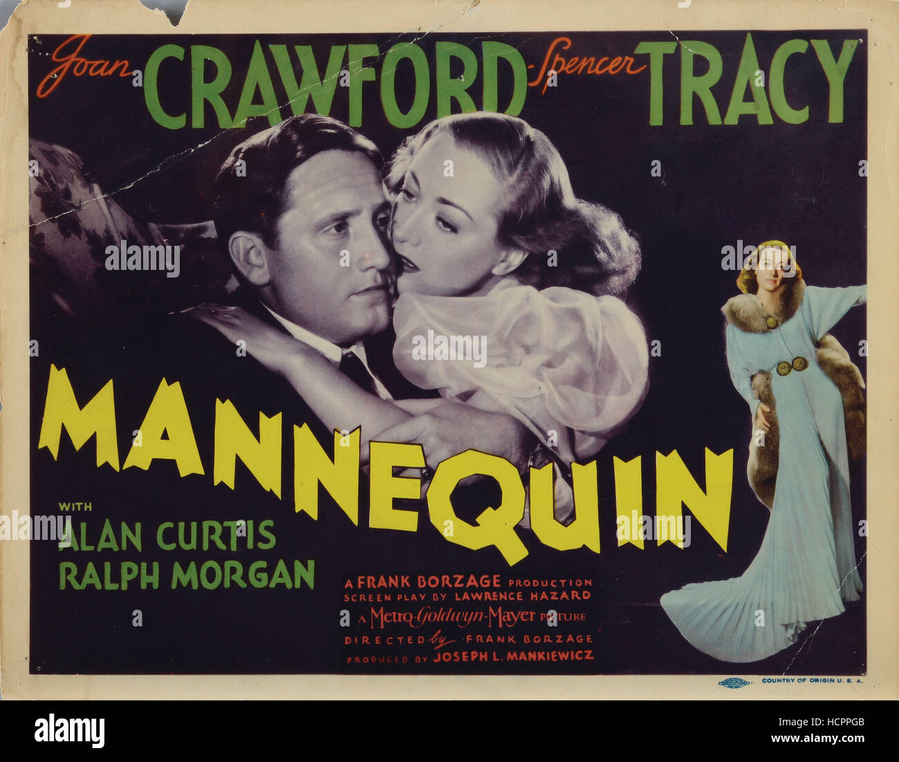 MANNEQUIN, from left Spencer Tracy, Joan Crawford, 1937 Stock Photo