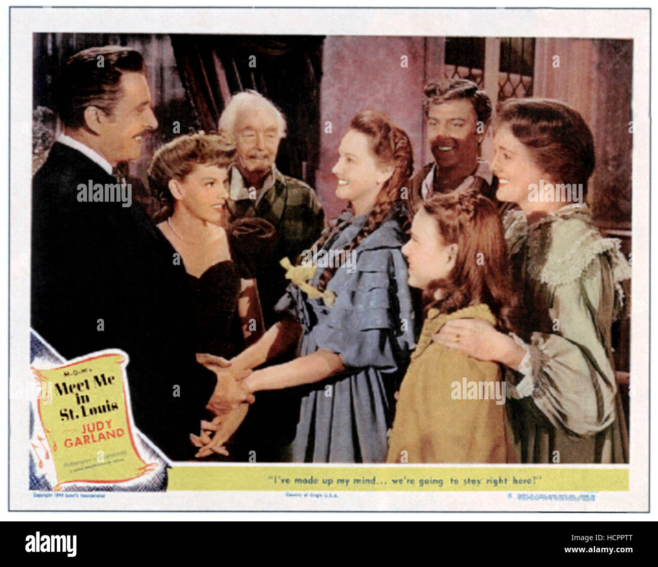 MEET ME IN ST. LOUIS, from left: Leon Ames, Judy Garland, Harry ...