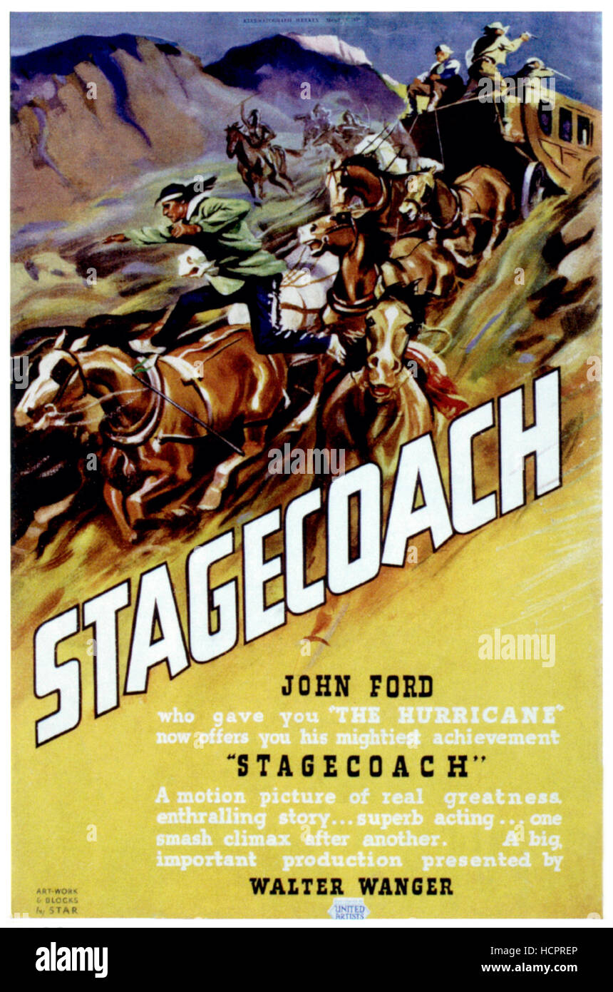STAGECOACH, poster art, 1939 Stock Photo - Alamy