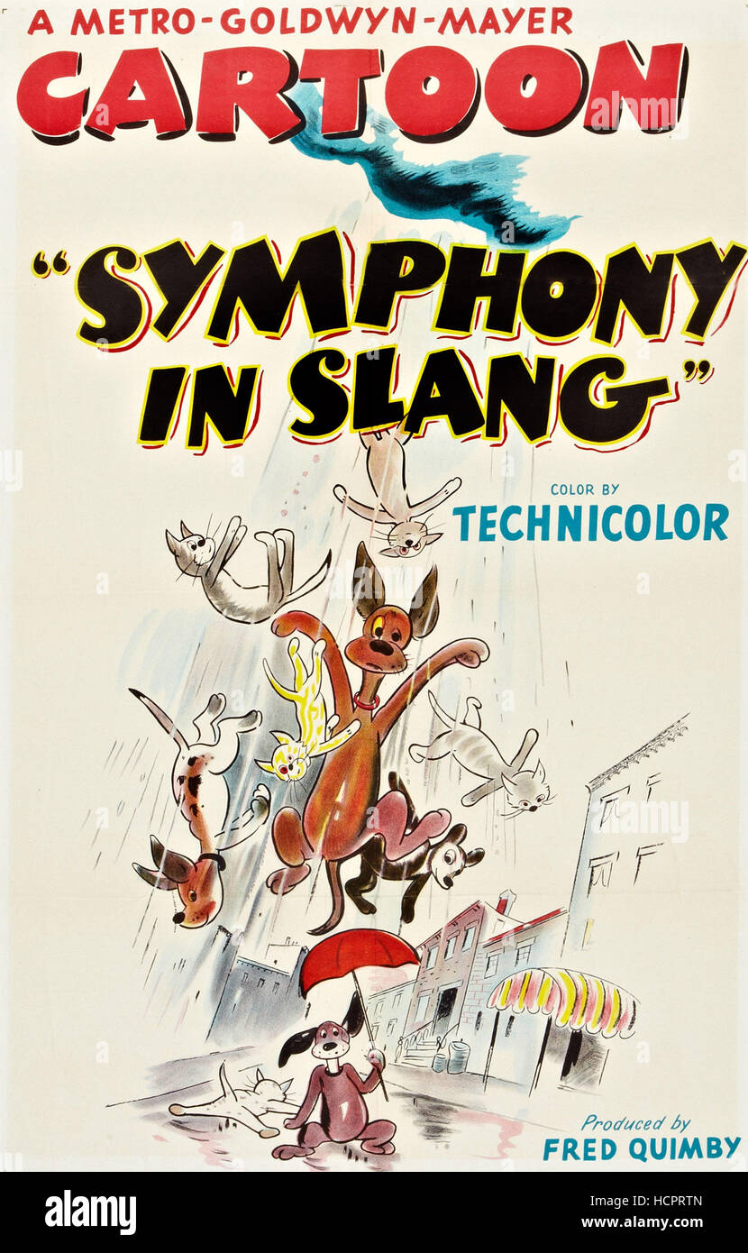 SYMPHONY IN SLANG, 1951. Stock Photo