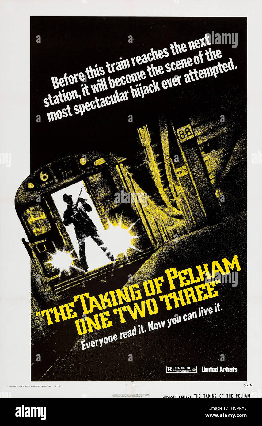 THE TAKING OF PELHAM ONE TWO THREE, US poster art, 1974 Stock Photo