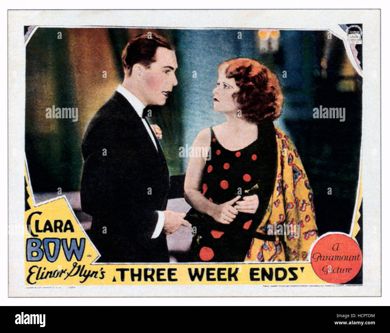 THREE WEEKENDS, from left: Harrison Ford, Clara Bow, 1928 Stock Photo ...