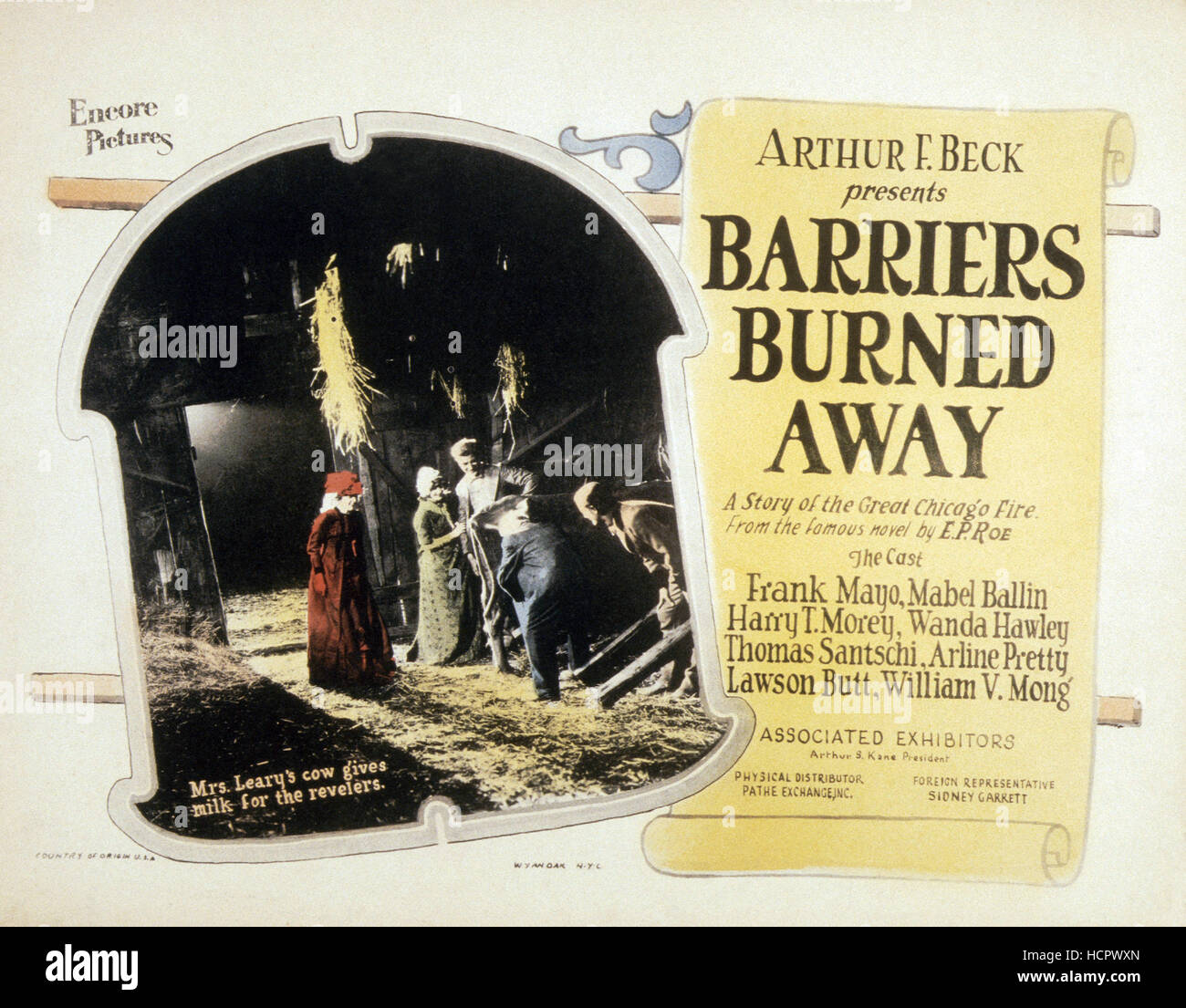 BARRIERS BURNED AWAY, 1925 Stock Photo
