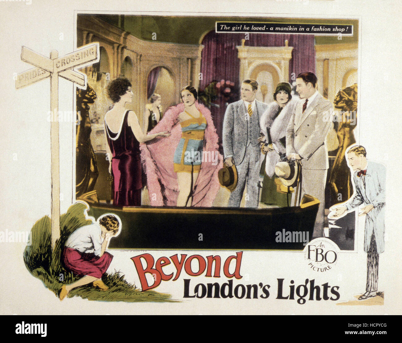 BEYOND LONDON LIGHTS, 1928 Stock Photo