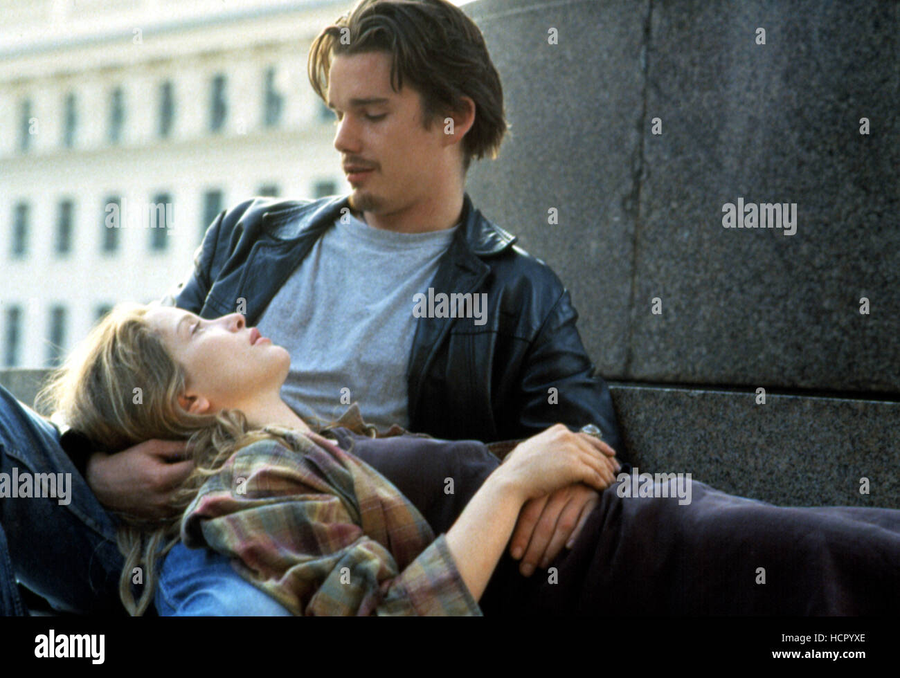 BEFORE SUNRISE, Julie Delpy, Ethan Hawke, 1995 Stock Photo Alamy