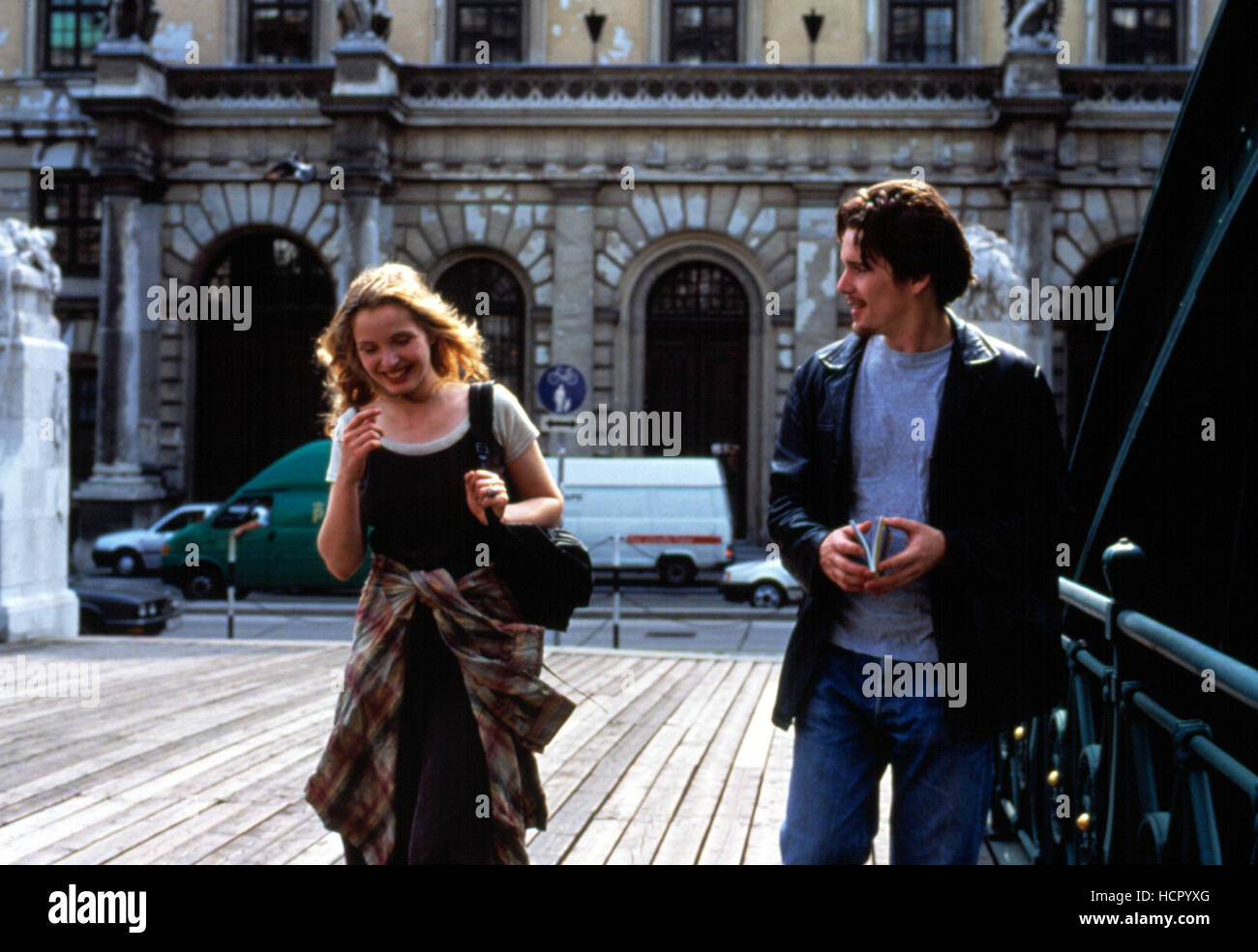 BEFORE SUNRISE, Julie Delpy, Ethan Hawke, 1995 Stock Photo Alamy