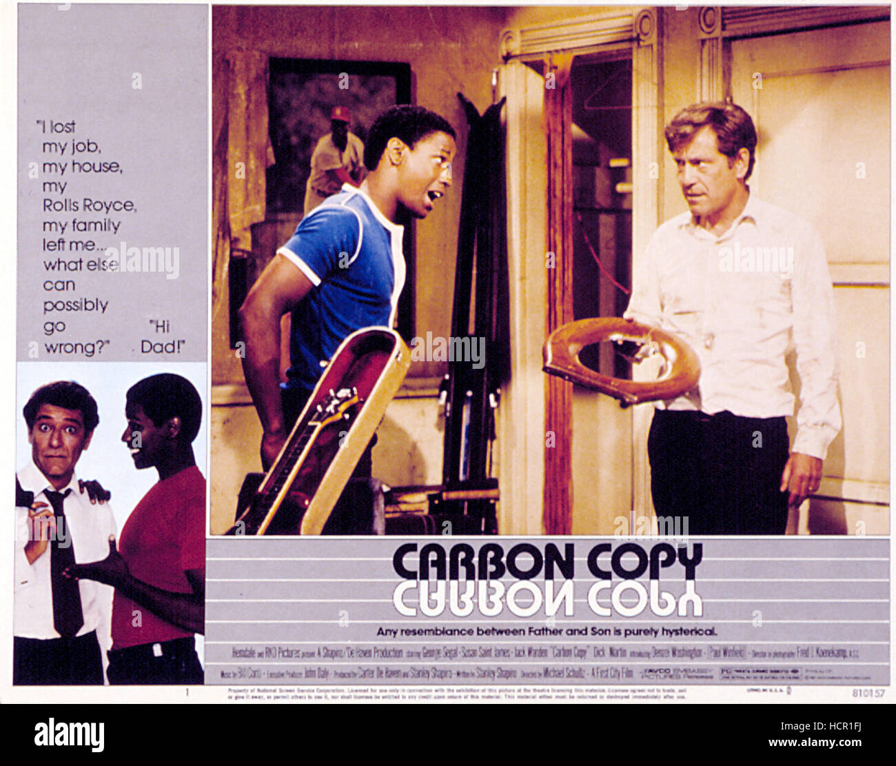 CARBON COPY, Denzel Washington, Segal, 1981 Stock Photo Alamy