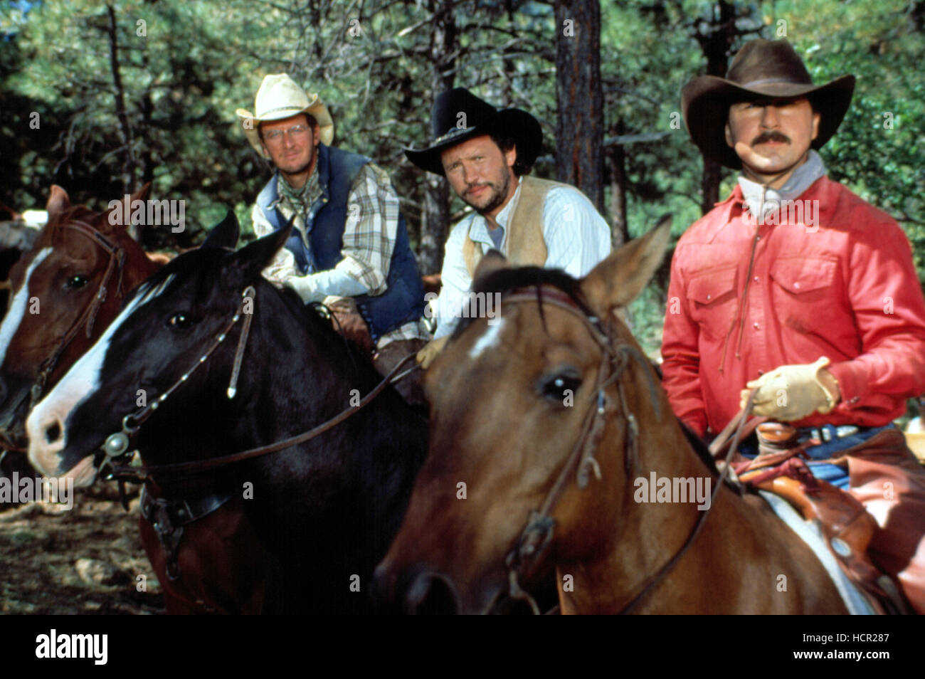 CITY SLICKERS, Daniel Stern, Billy Crystal, Bruno Kirby, 1991 Stock