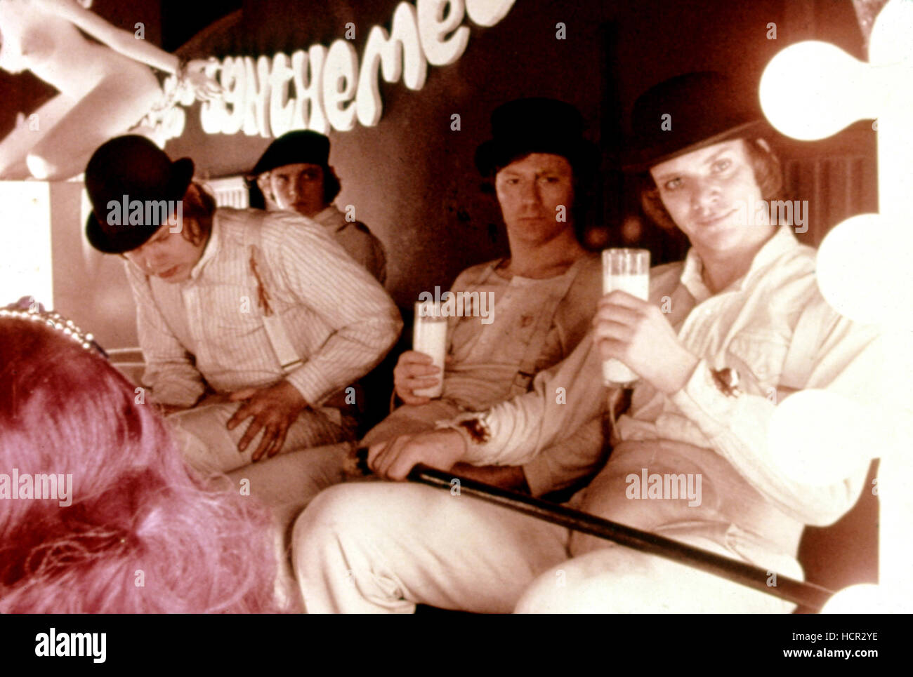 A CLOCKWORK ORANGE, Warren Clarke, James Marcus, Malcolm McDowell, 1971