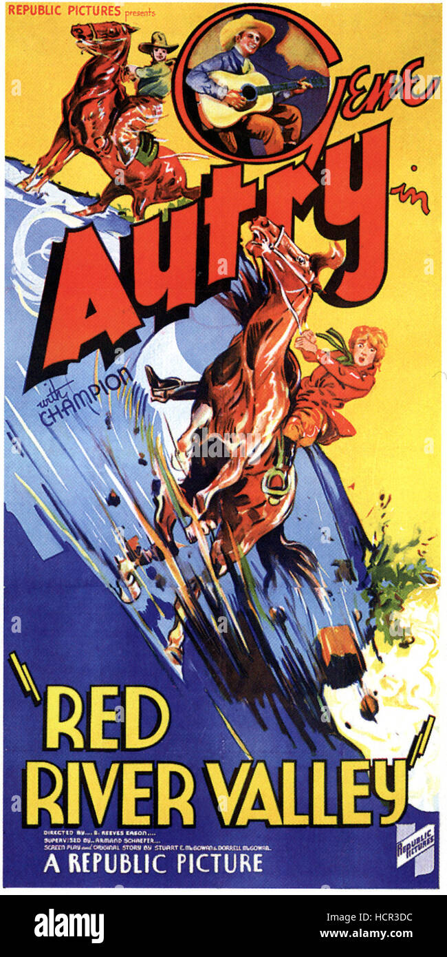 RED RIVER VALLEY, Gene Autry, 1936 Stock Photo Alamy